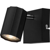 LIVARNO HOME Wand-/Deckenleuchte, neig- und schwenkbarer Spot (quadratisch, schwarz)