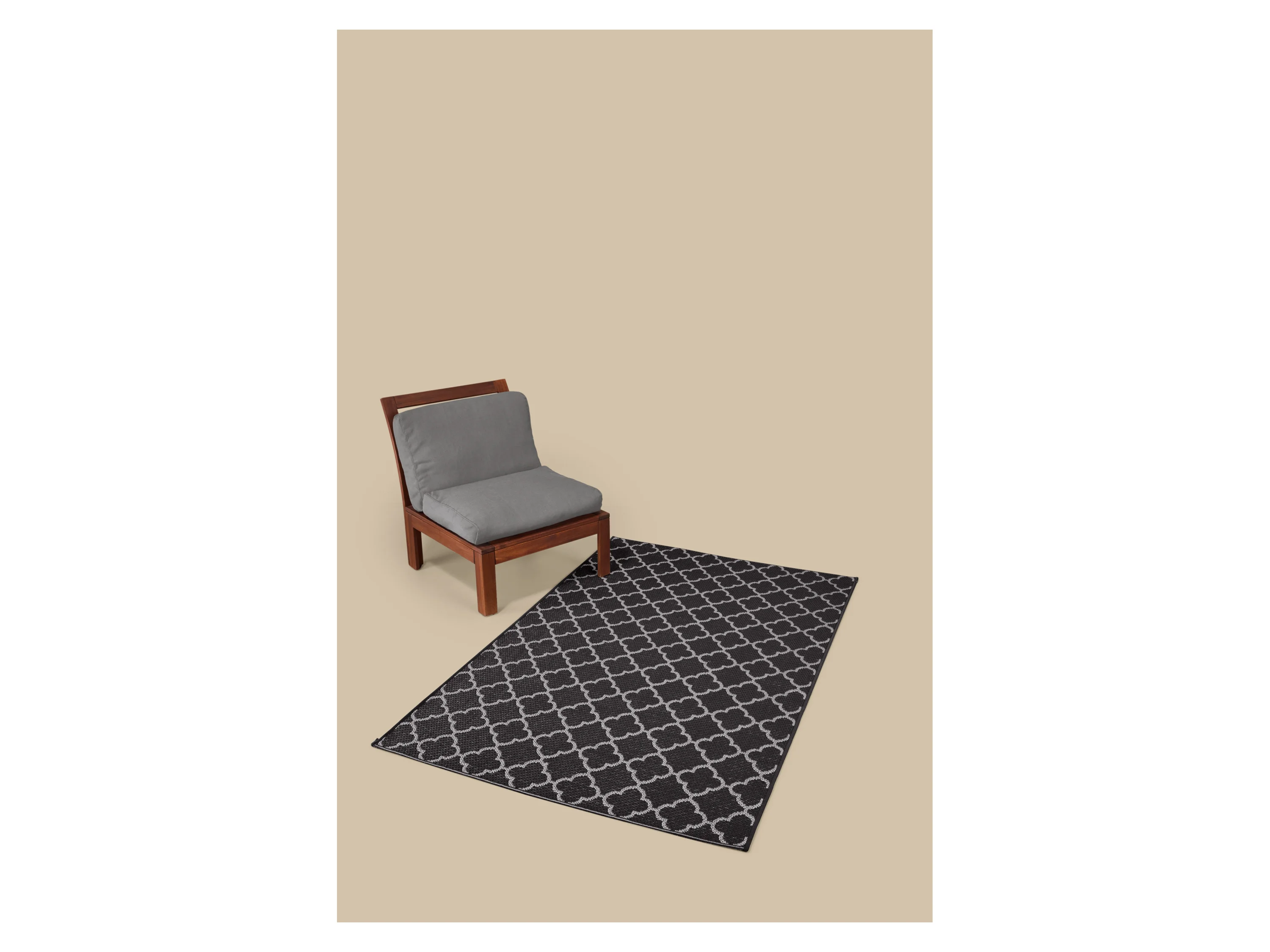 LIVARNO® In-/Outdoorteppich, 115 x 180 cm (Grau) – Bild 2 von 3
