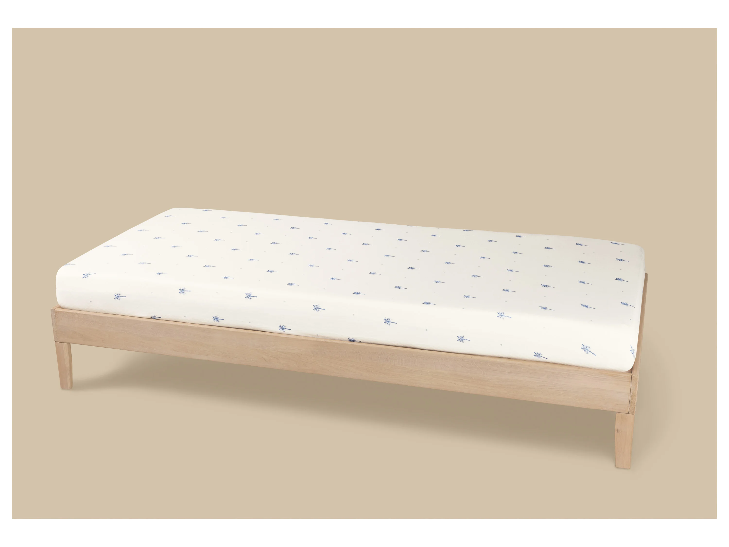 LIVARNO® Jersey-Spannbettlaken, 90-100 x 200 cm (Palmen) – Bild 2 von 2