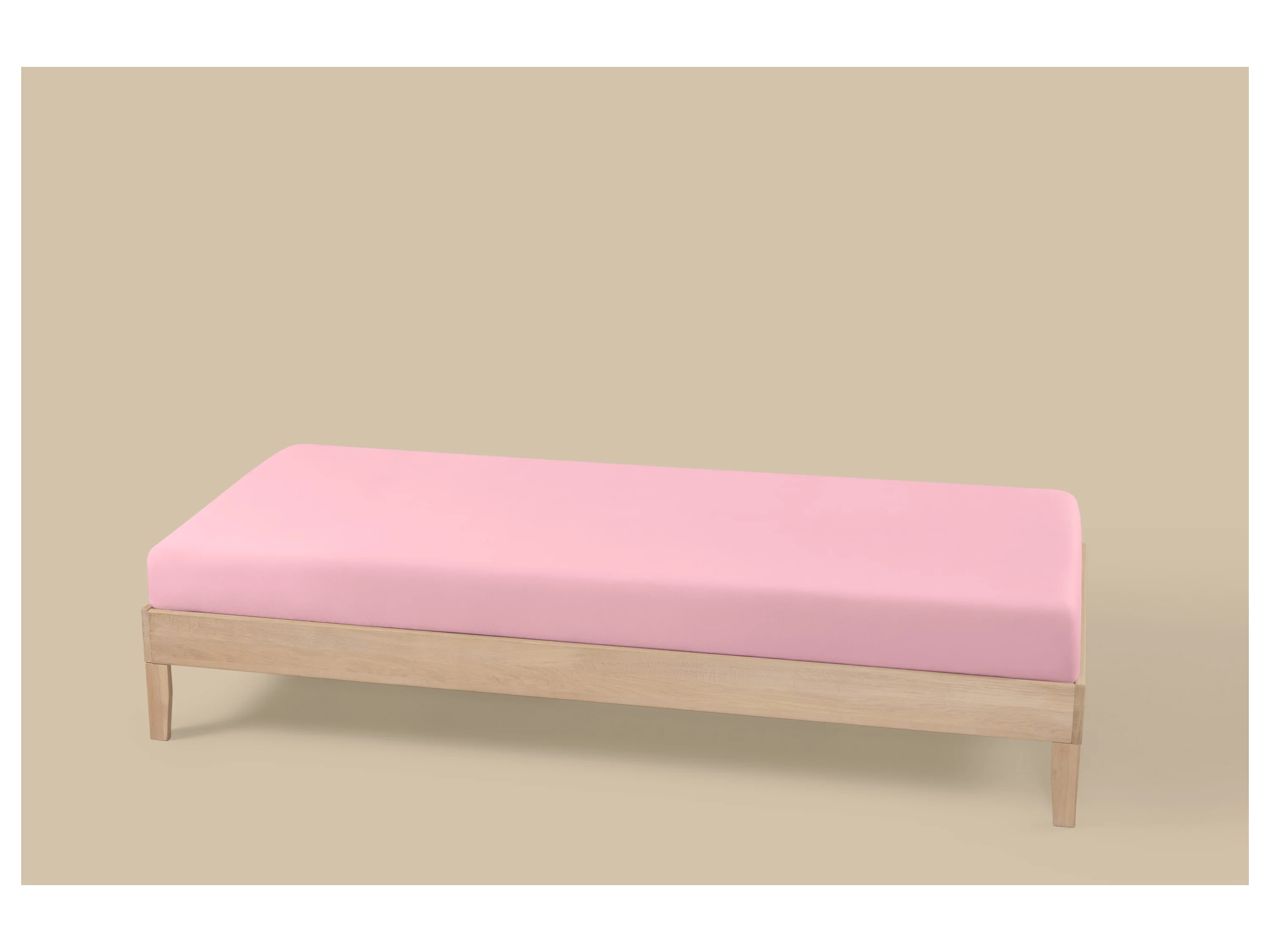 LIVARNO® Jersey-Spannbettlaken, 90-100 x 200 cm (Rosa) – Bild 2 von 2