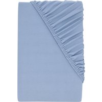 LIVARNO® Jersey-Spannbettlaken, 180-200 x 200 cm (Blau)