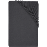 LIVARNO® Jersey-Spannbettlaken, 90-100 x 200 cm (Dark Grey)