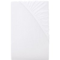 LIVARNO® Jersey-Spannbettlaken, 90-100 x 200 cm (Weiß)