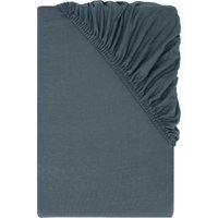 LIVARNO® Jersey-Spannbettlaken, 90-100 x 200 cm (Blau)