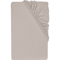LIVARNO® Jersey-Spannbettlaken, 180-200 x 200 cm (Beige)