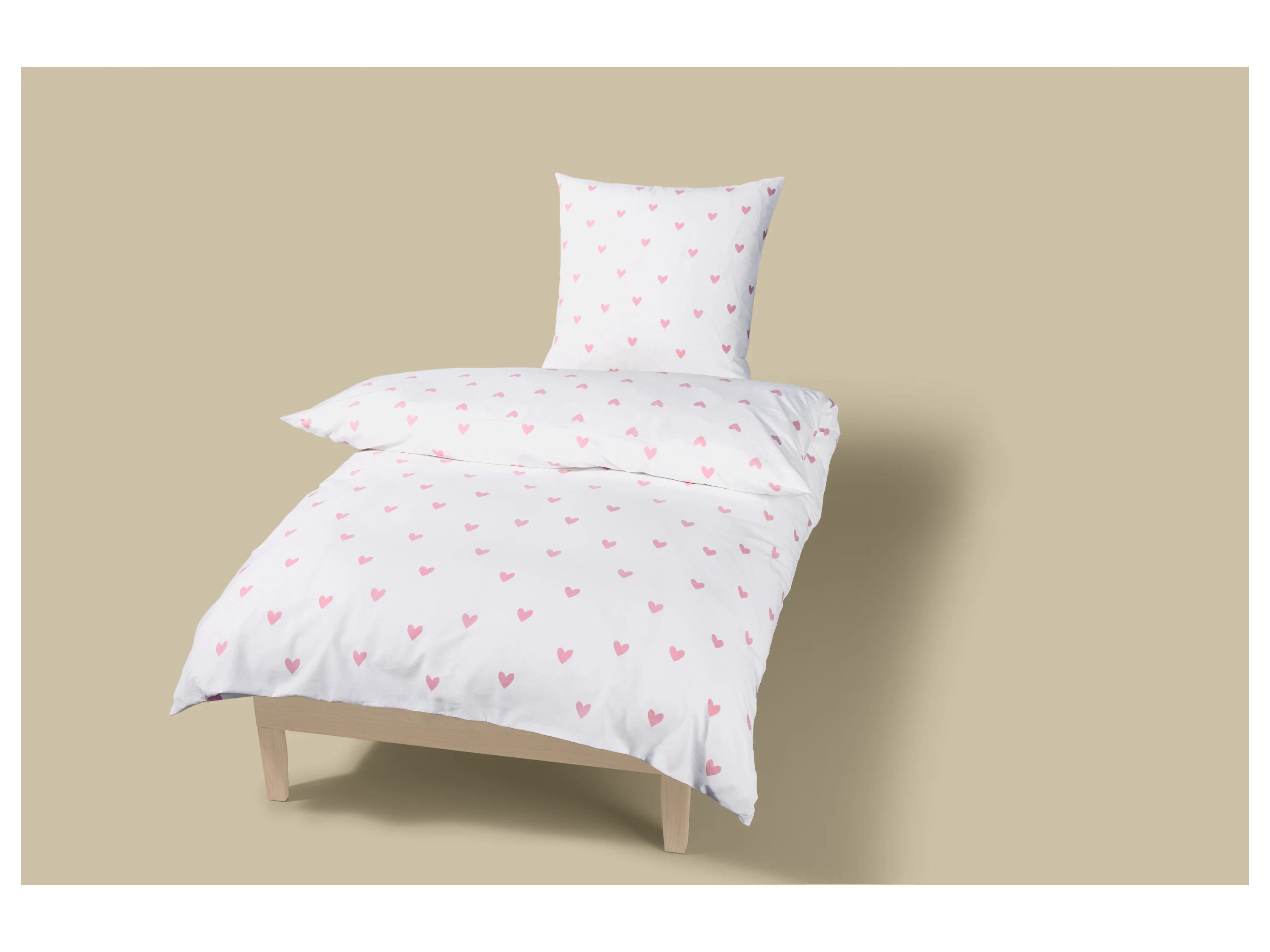 LIVARNO® Kinder Bettwäsche Edel-Renforcé, 135 x 200 cm (Weiß) – Bild 2 von 4