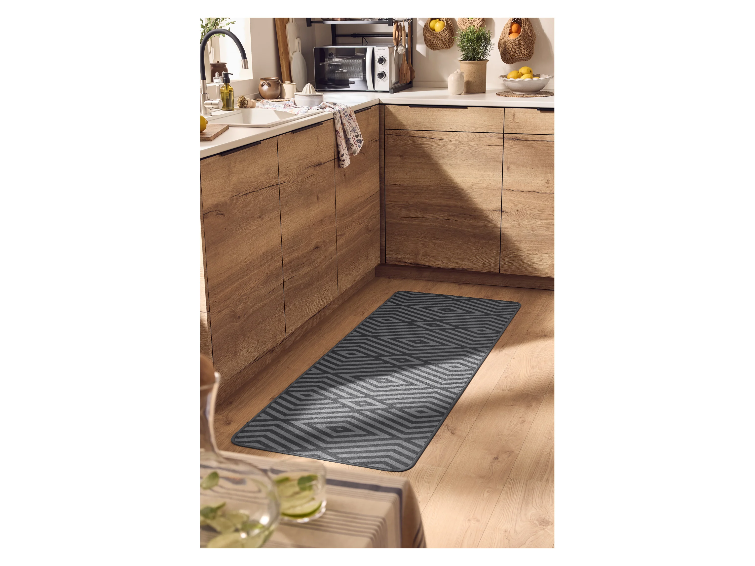 LIVARNO® Küchenläufer, 65 x 180 cm (Geometrie) – Bild 4 von 4