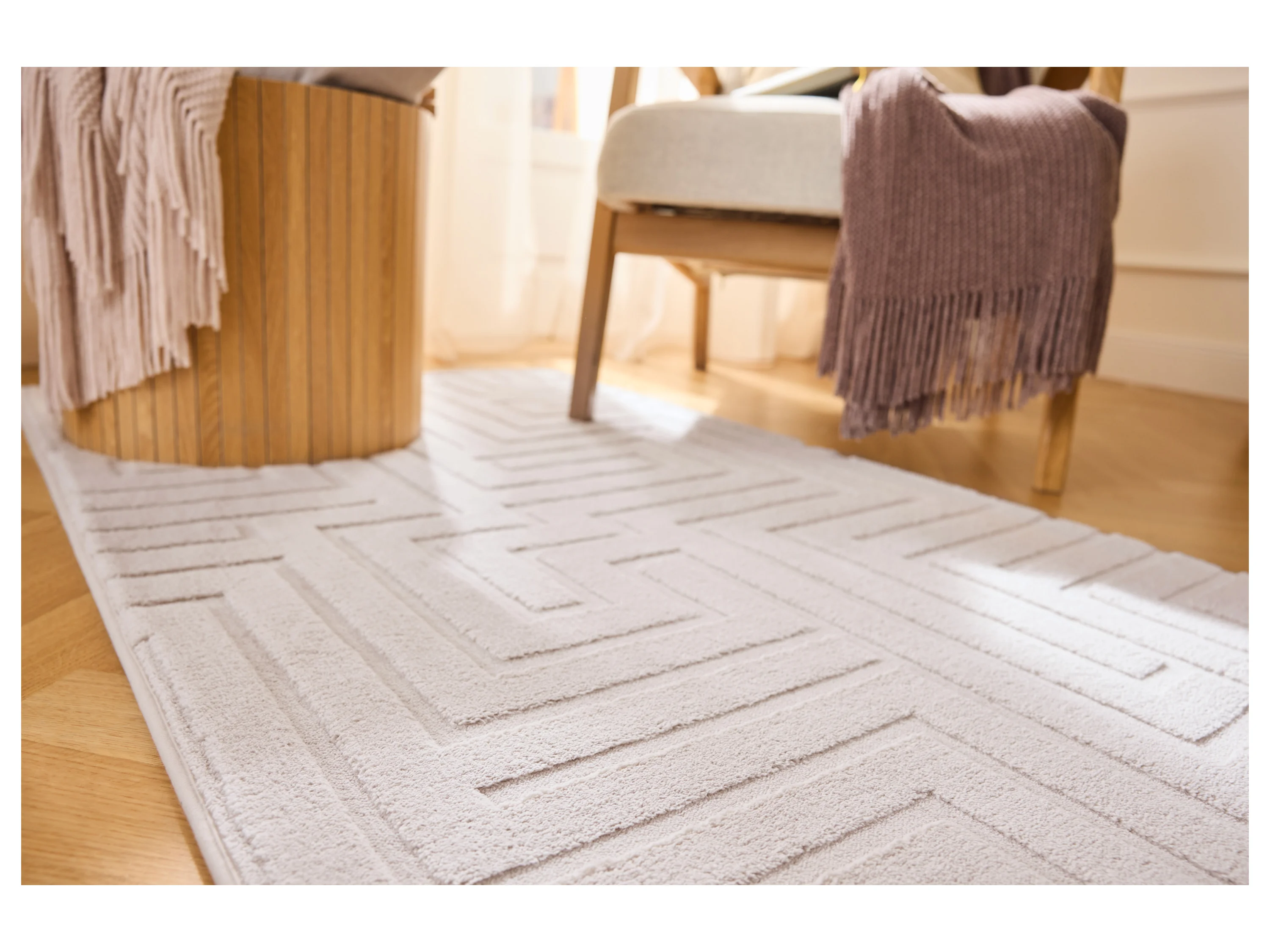 LIVARNO® Langflor-Teppich, 80 x 150 cm (Beige) – Bild 2 von 4