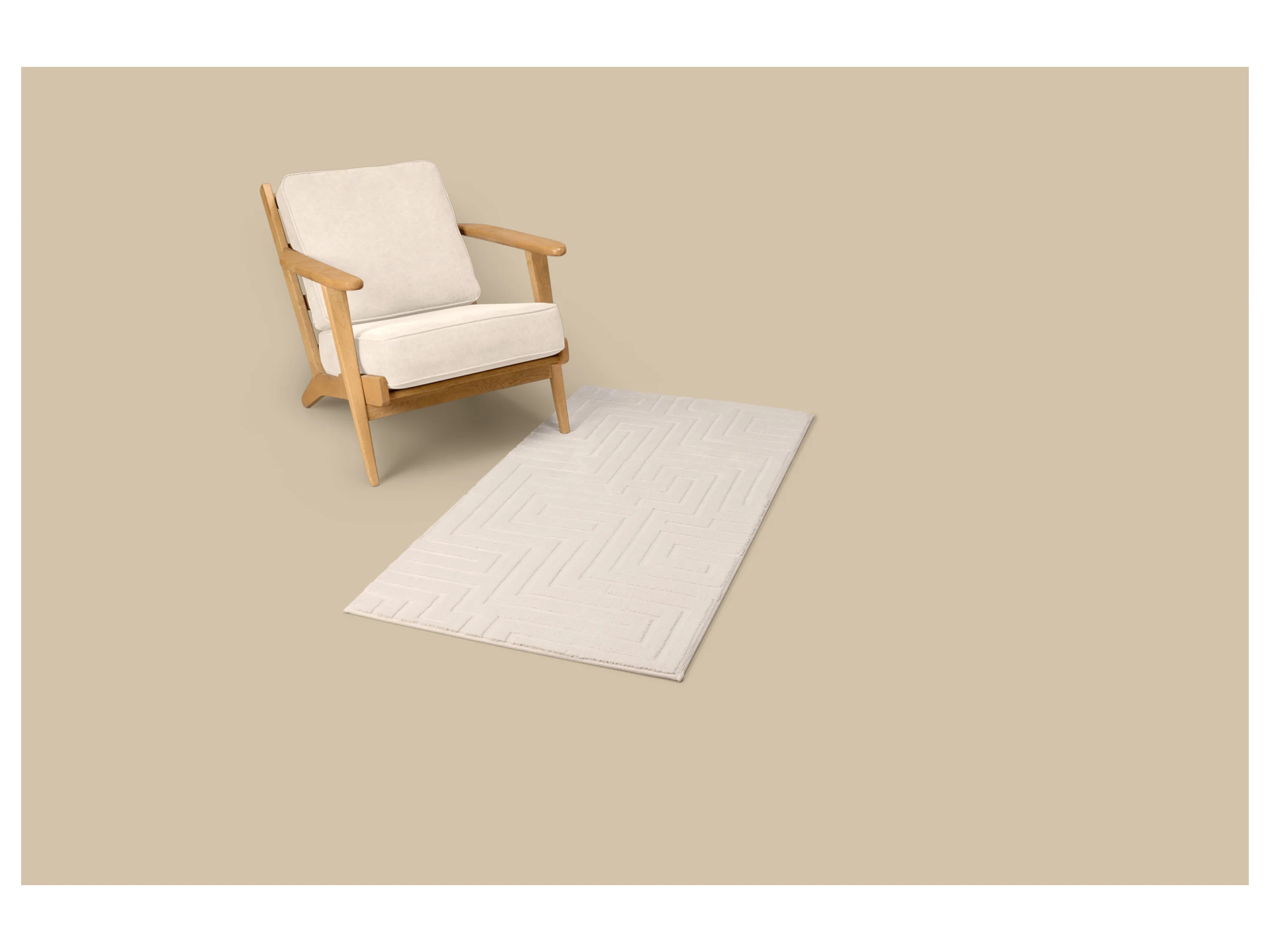 LIVARNO® Langflor-Teppich, 80 x 150 cm (Beige) – Bild 3 von 4