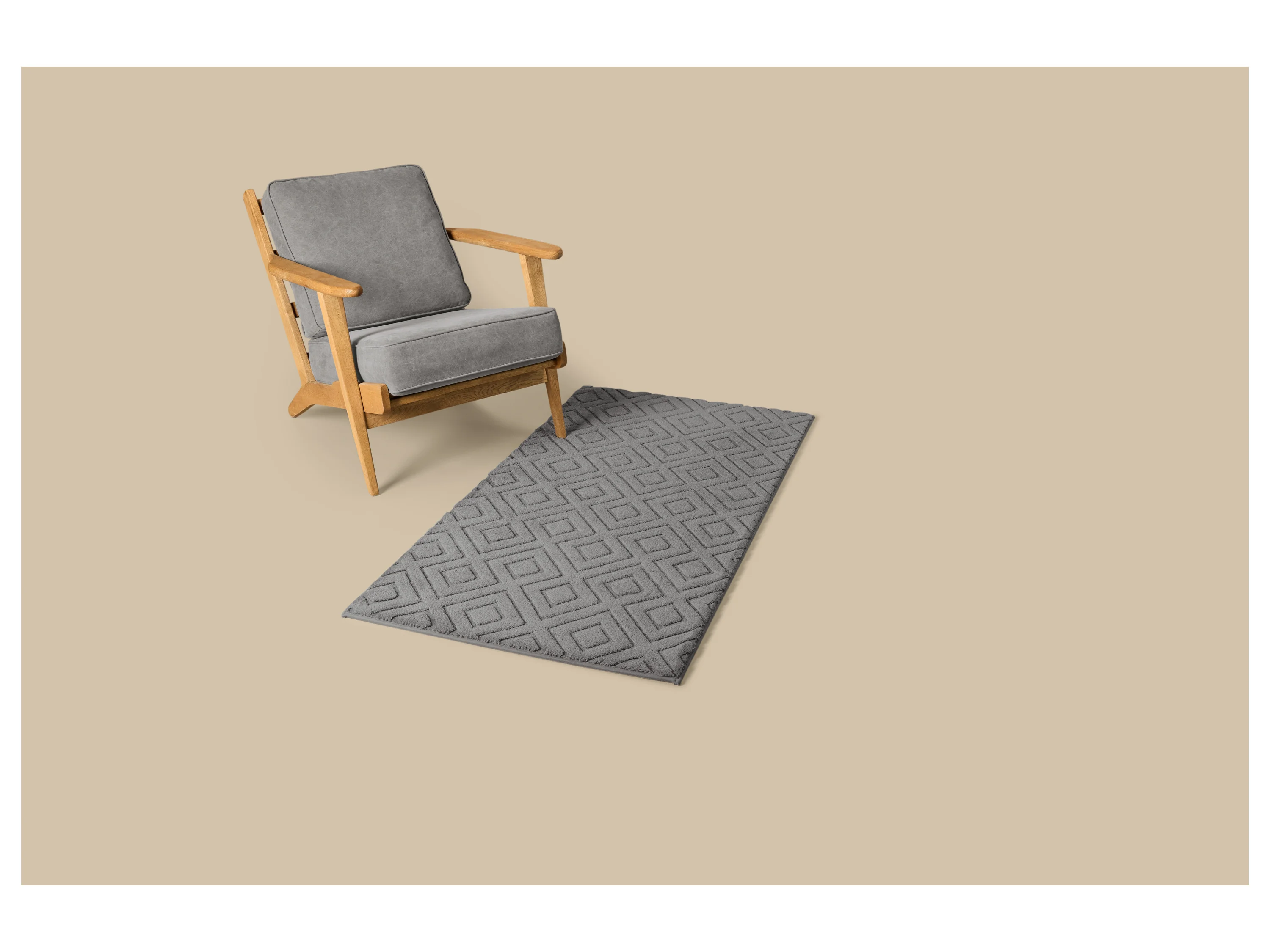 LIVARNO® Langflor-Teppich, 80 x 150 cm (Grau) – Bild 2 von 4