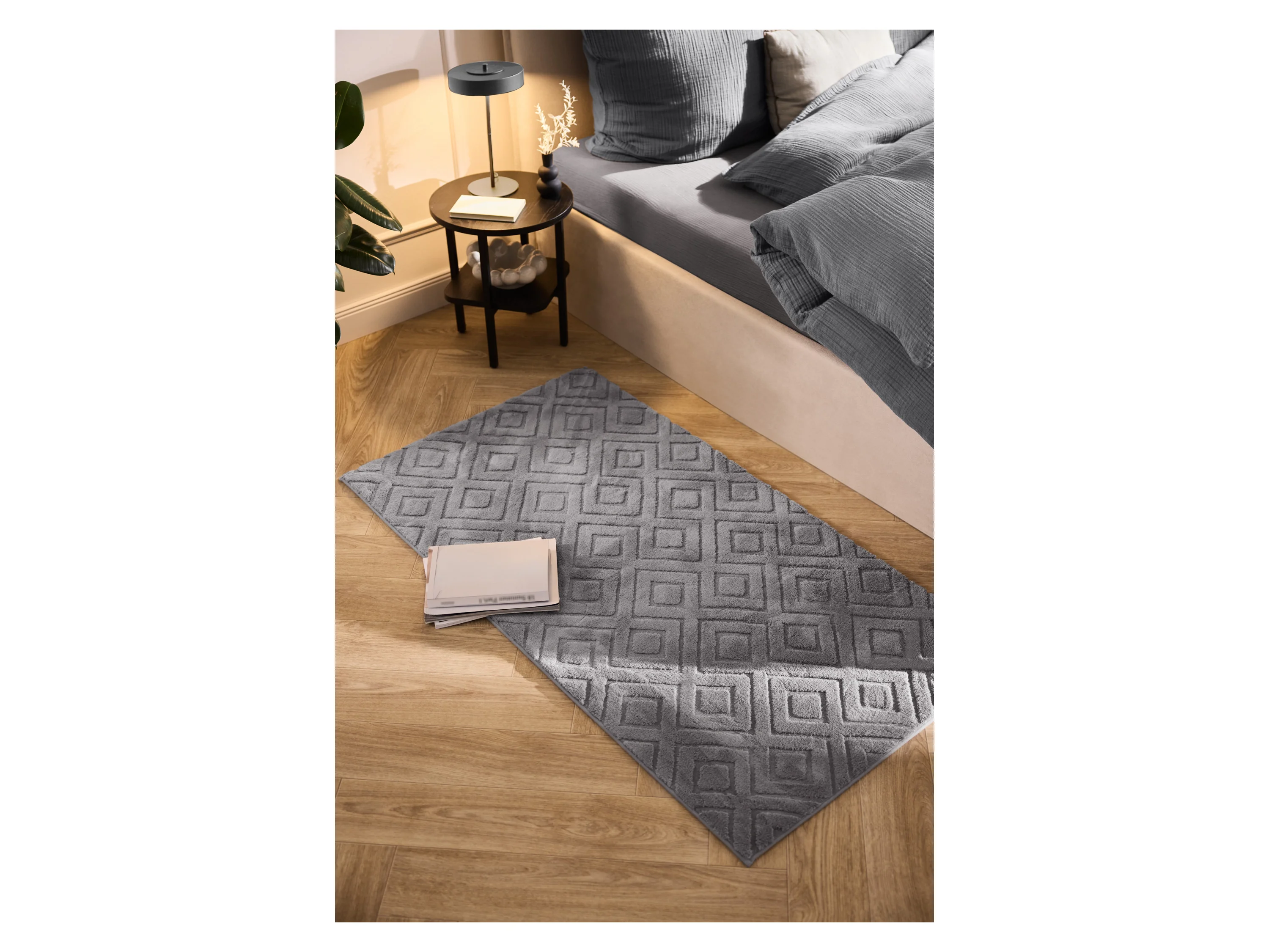 LIVARNO® Langflor-Teppich, 80 x 150 cm (Grau) – Bild 4 von 4