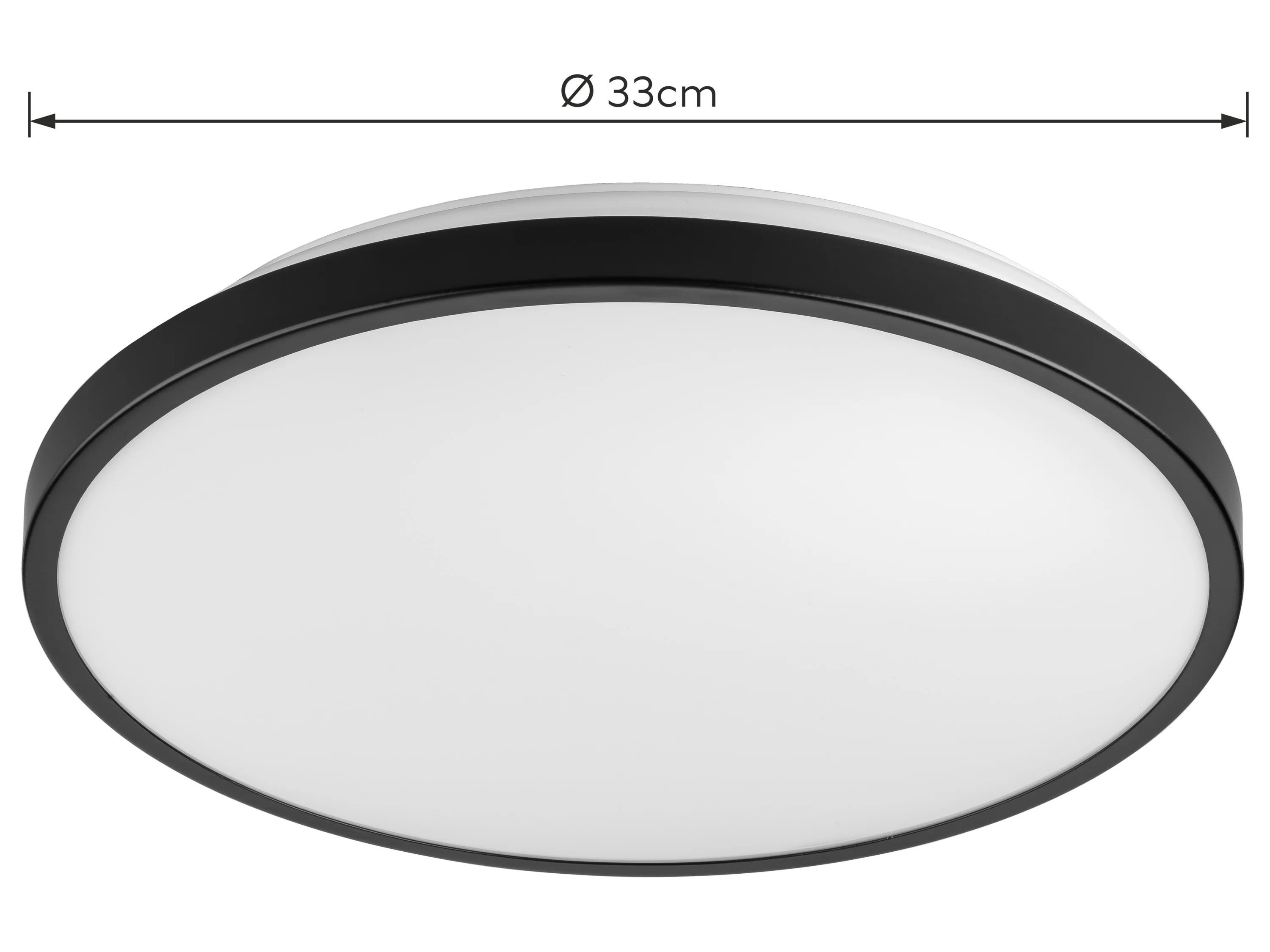 LIVARNO® LED-Badleuchte, Ø 33 cm (Schwarz) – Bild 3 von 3