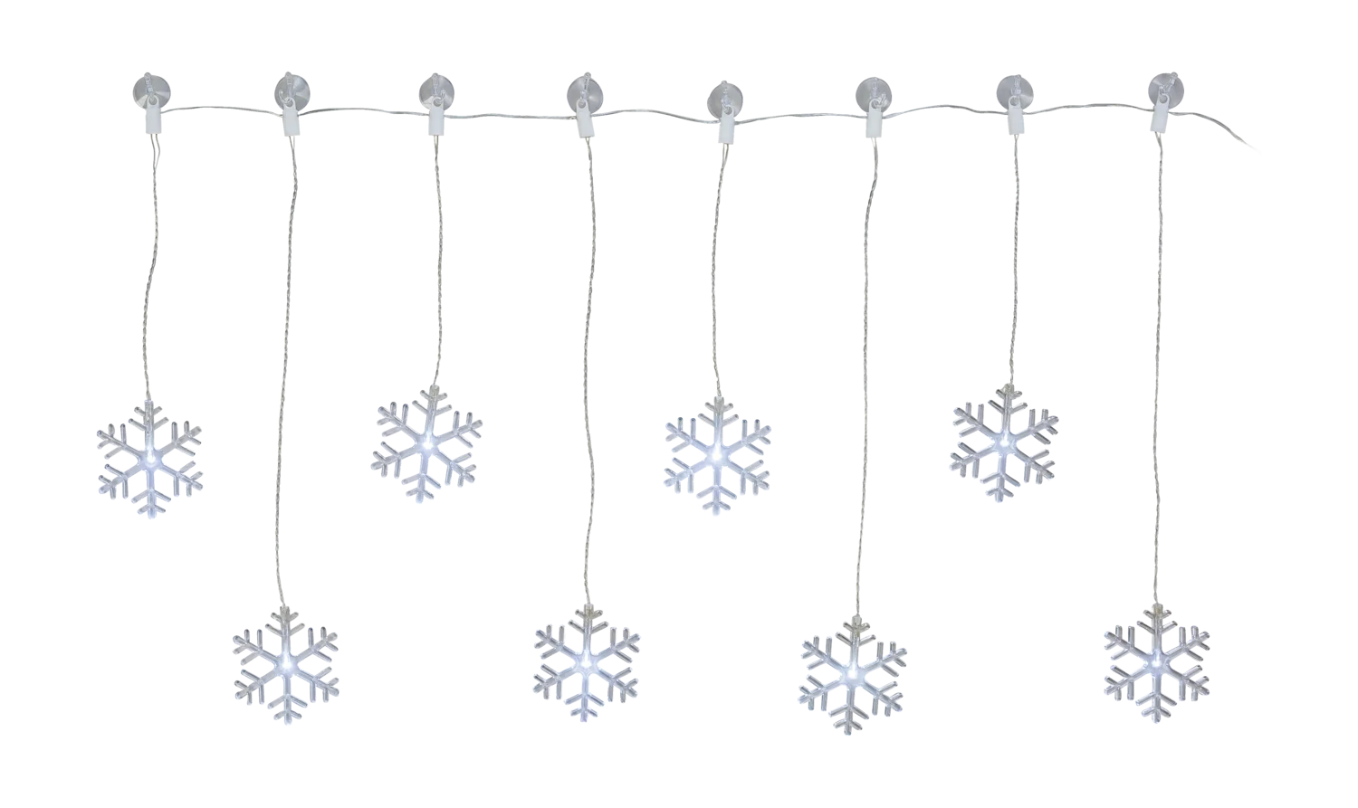 LIVARNO® LED-Lichtervorhang, Schneeflocke/Stern (Schneeflocke/kaltweiß) – Bild 2 von 3