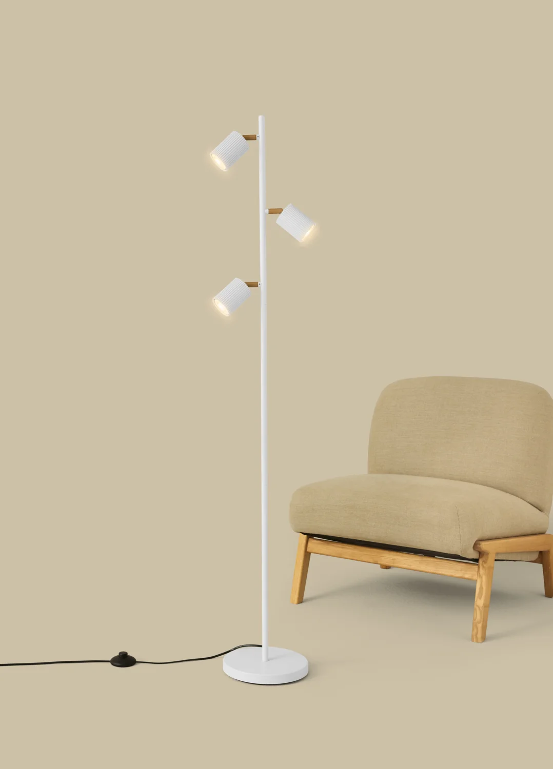 LIVARNO® LED-Stehleuchte, anthrazit oder beige – Bild 2 von 3