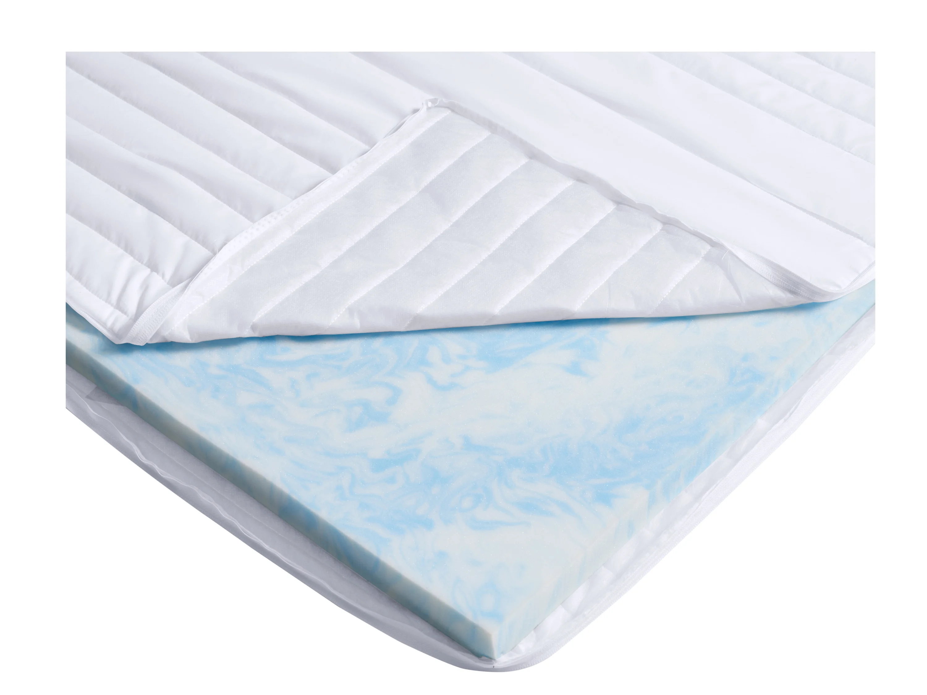LIVARNO® Matratzentopper Gelschaum, 200 x 200 cm – Bild 4 von 4