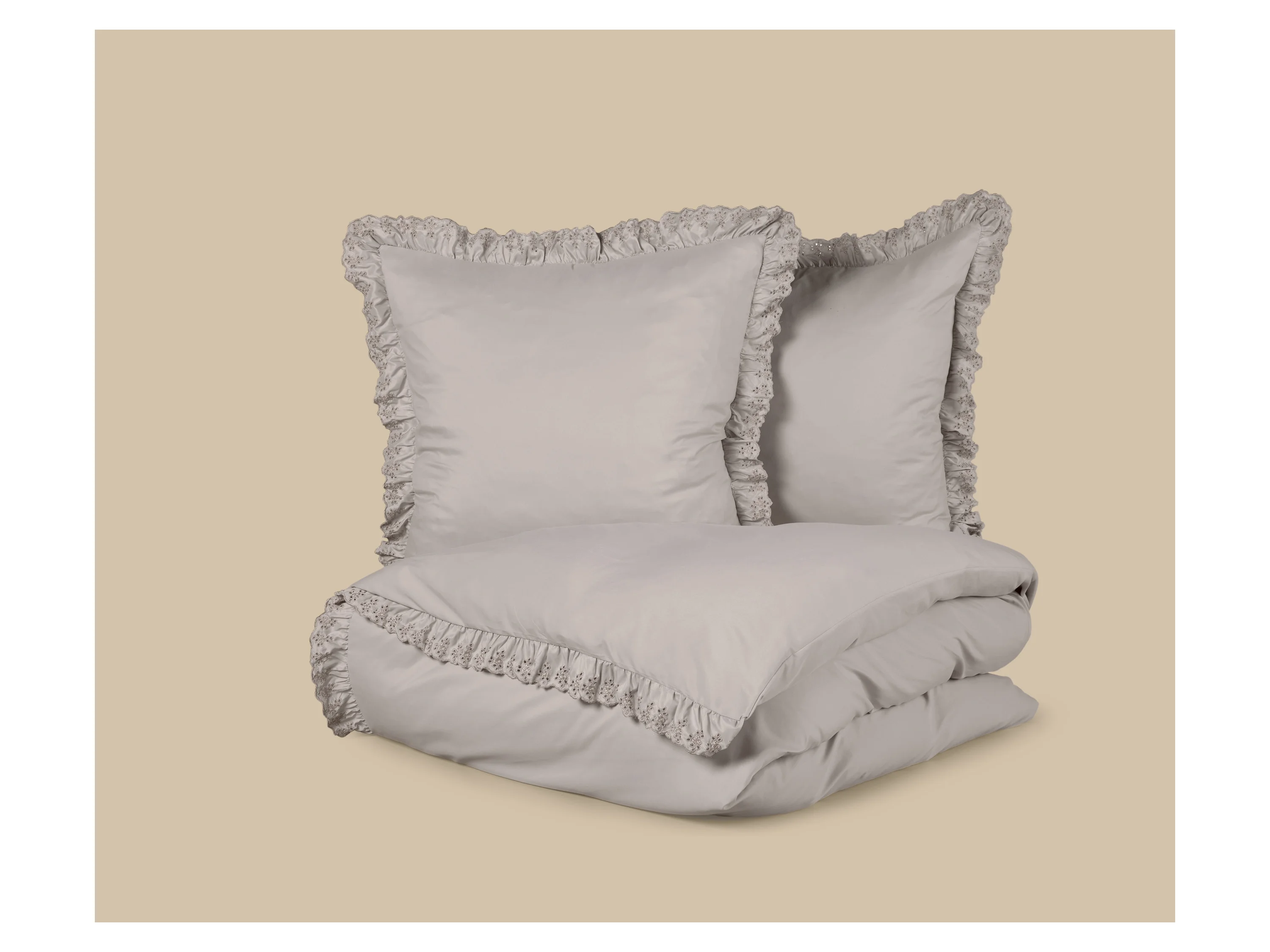 LIVARNO® Mikrofaser-Satin-Bettwäsche, 155 x 220 cm (Grau) – Bild 3 von 4