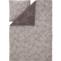 LIVARNO® Mikrofaser-Satin-Bettwäsche, 135 x 200 cm (Braun)