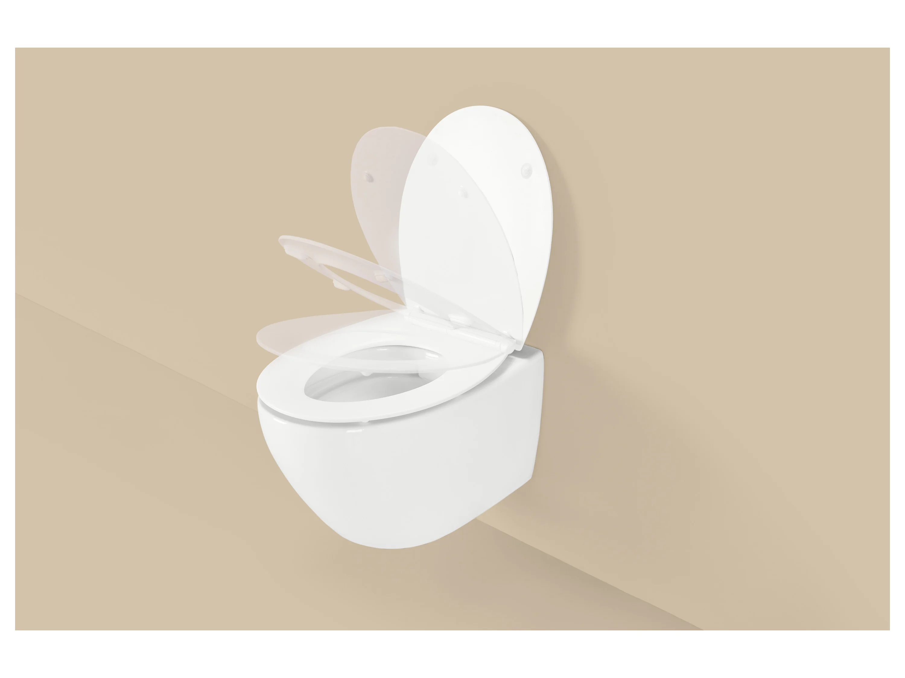 LIVARNO® Premium Duroplast-WC-Sitz (Strand) – Bild 3 von 3
