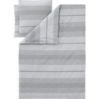 LIVARNO® Renforcé-Bettwäsche, 200 x 220 cm (Weiß/Grau)