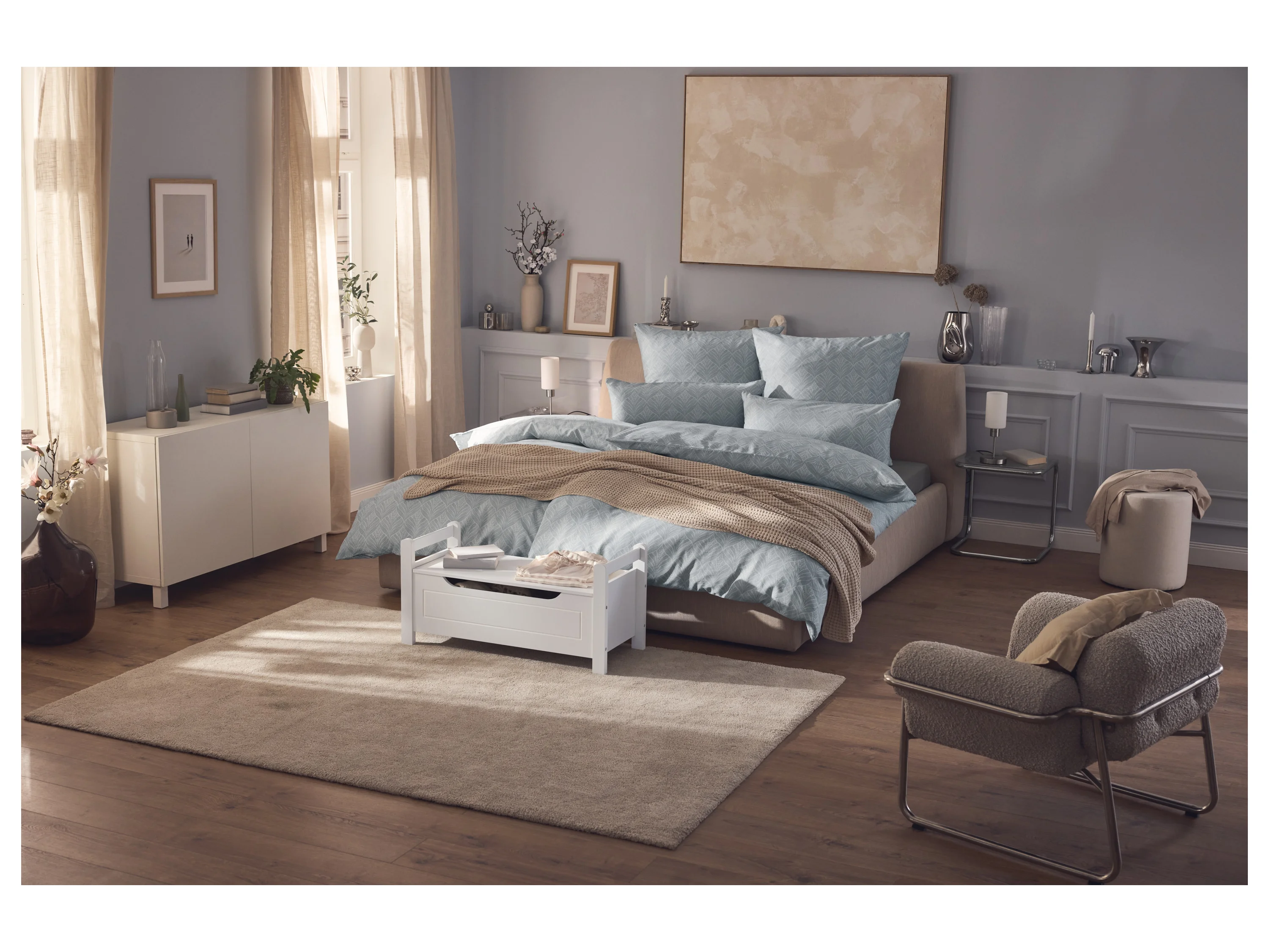 LIVARNO® Renforcé-Bettwäsche, 135 x 200 cm (Geometrie) – Bild 4 von 4