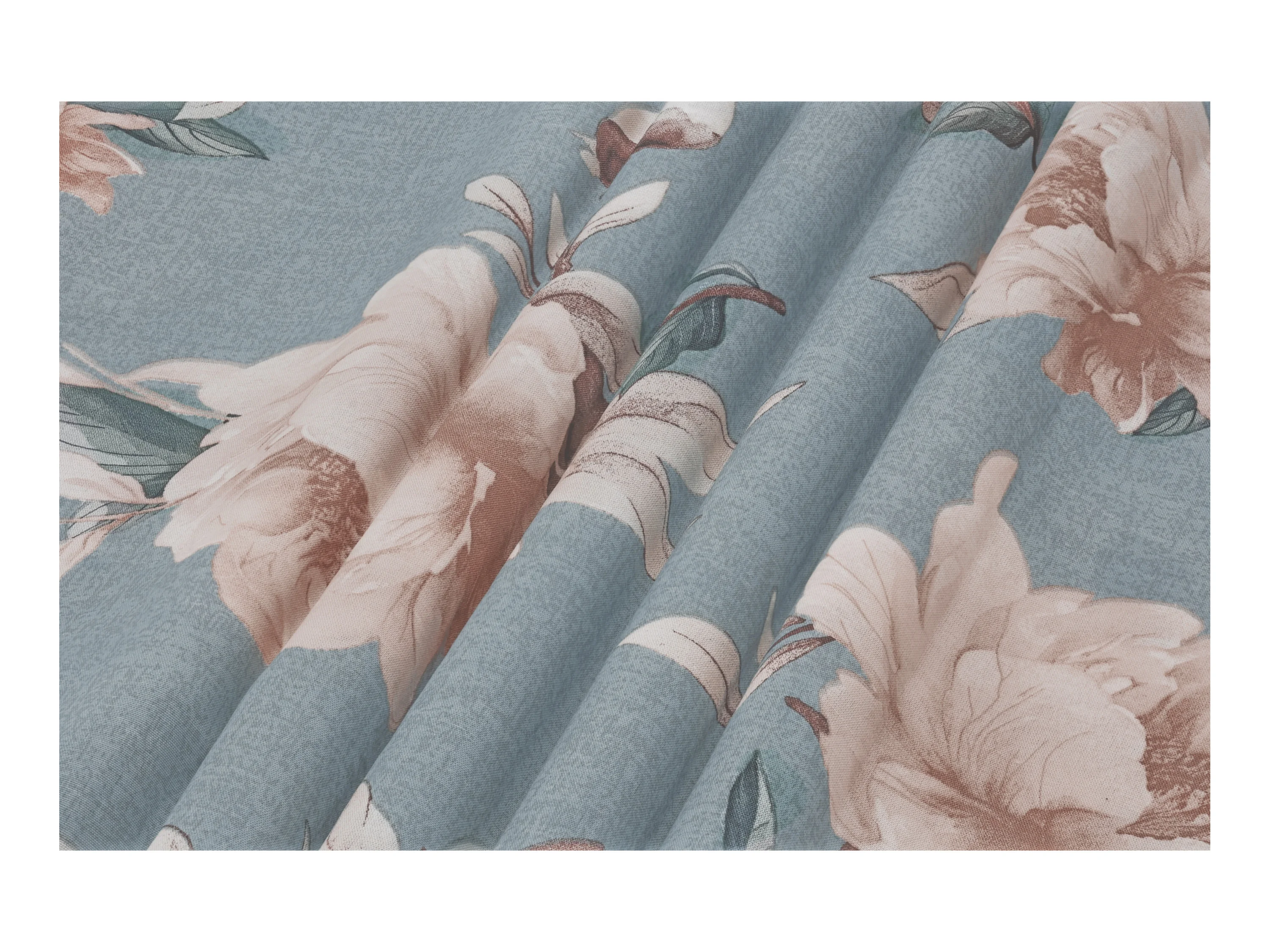 LIVARNO® Renforcé-Bettwäsche, 155 x 220 cm (Blumen/blau) – Bild 3 von 3