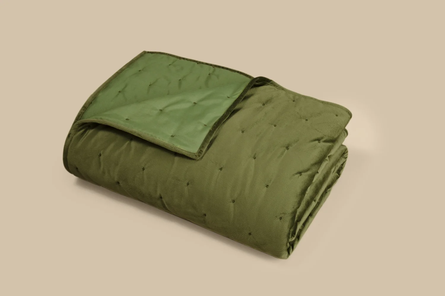 LIVARNO® Samtdecke, 200 x 220 cm (khaki) – Bild 3 von 4