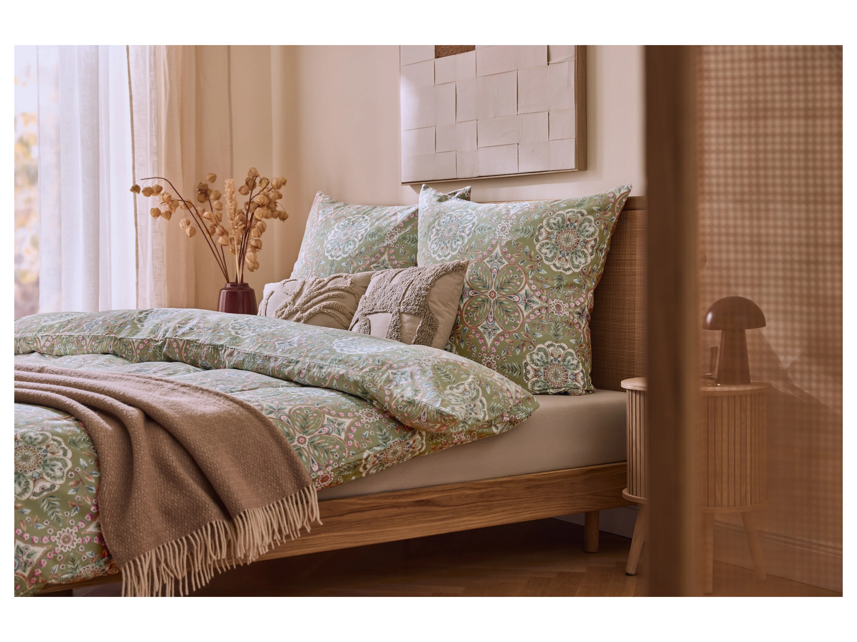 LIVARNO® Satin-Bettwäsche, 200 x 220 cm (Ornament) – Bild 2 von 3