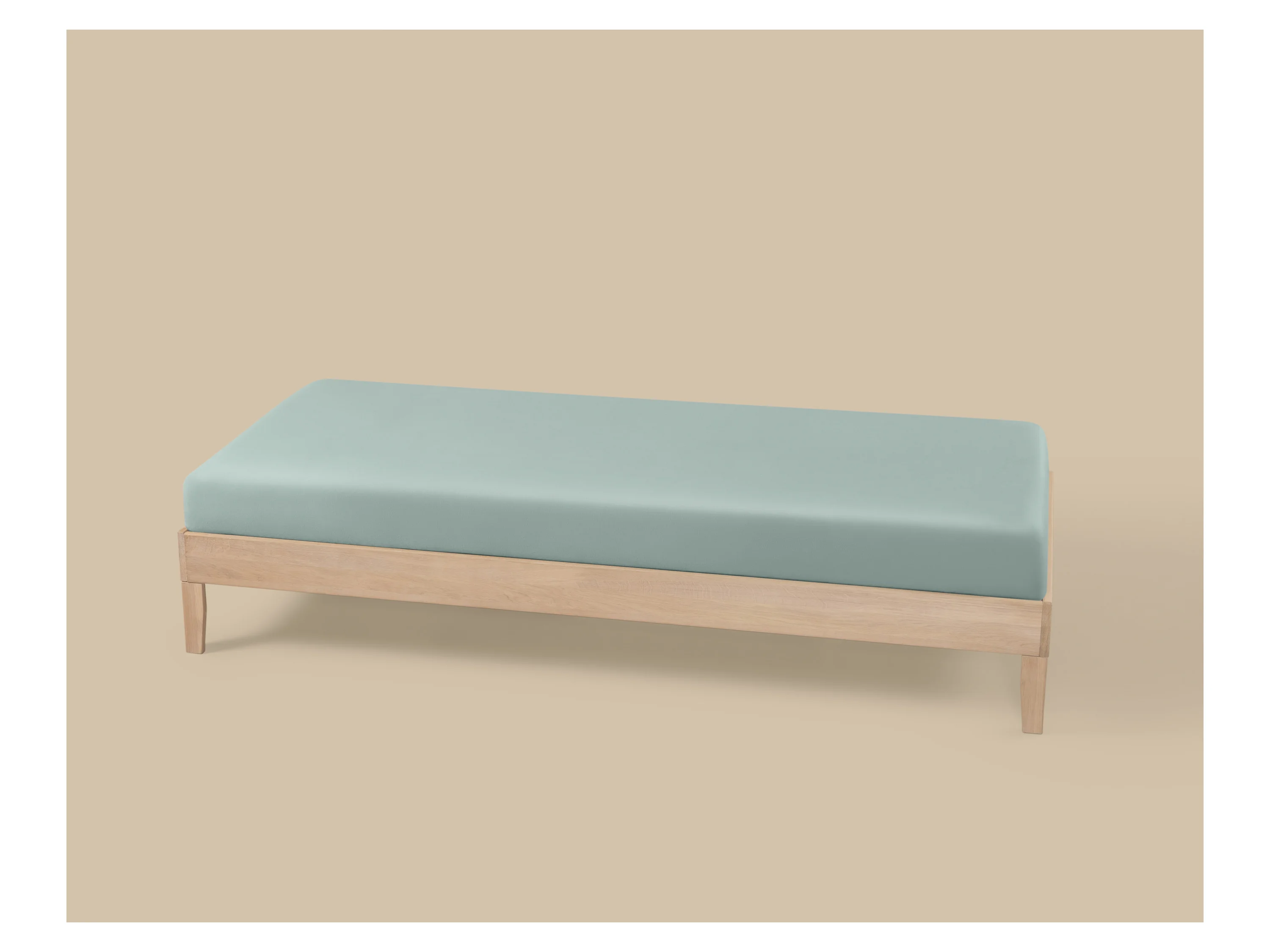 LIVARNO® Satin-Spannbettlaken, 90-100 x 200 cm (Grün) – Bild 2 von 2