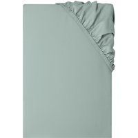 LIVARNO® Satin-Spannbettlaken, 140-160 x 200 cm (Grün)