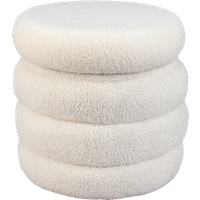 LIVARNO® Sitzpouf mit Staufach (weiß)