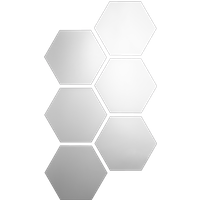 LIVARNO® Spiegelfliesen (Sechseck)
