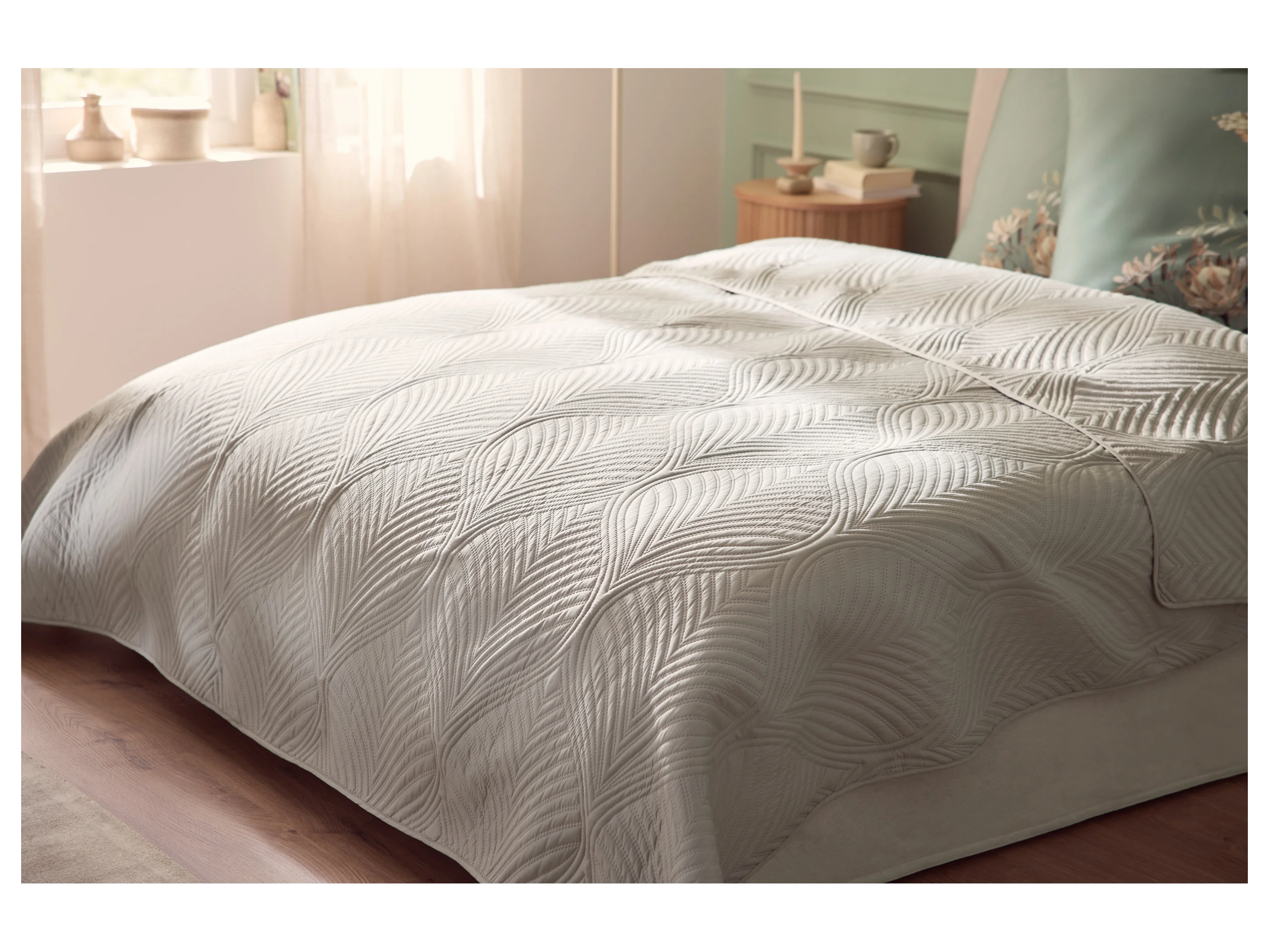 LIVARNO® Tagesdecke, 220 x 240 cm (Beige) – Bild 2 von 4