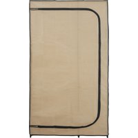 LIVARNO® Textilkleiderschrank, anthrazit, beige