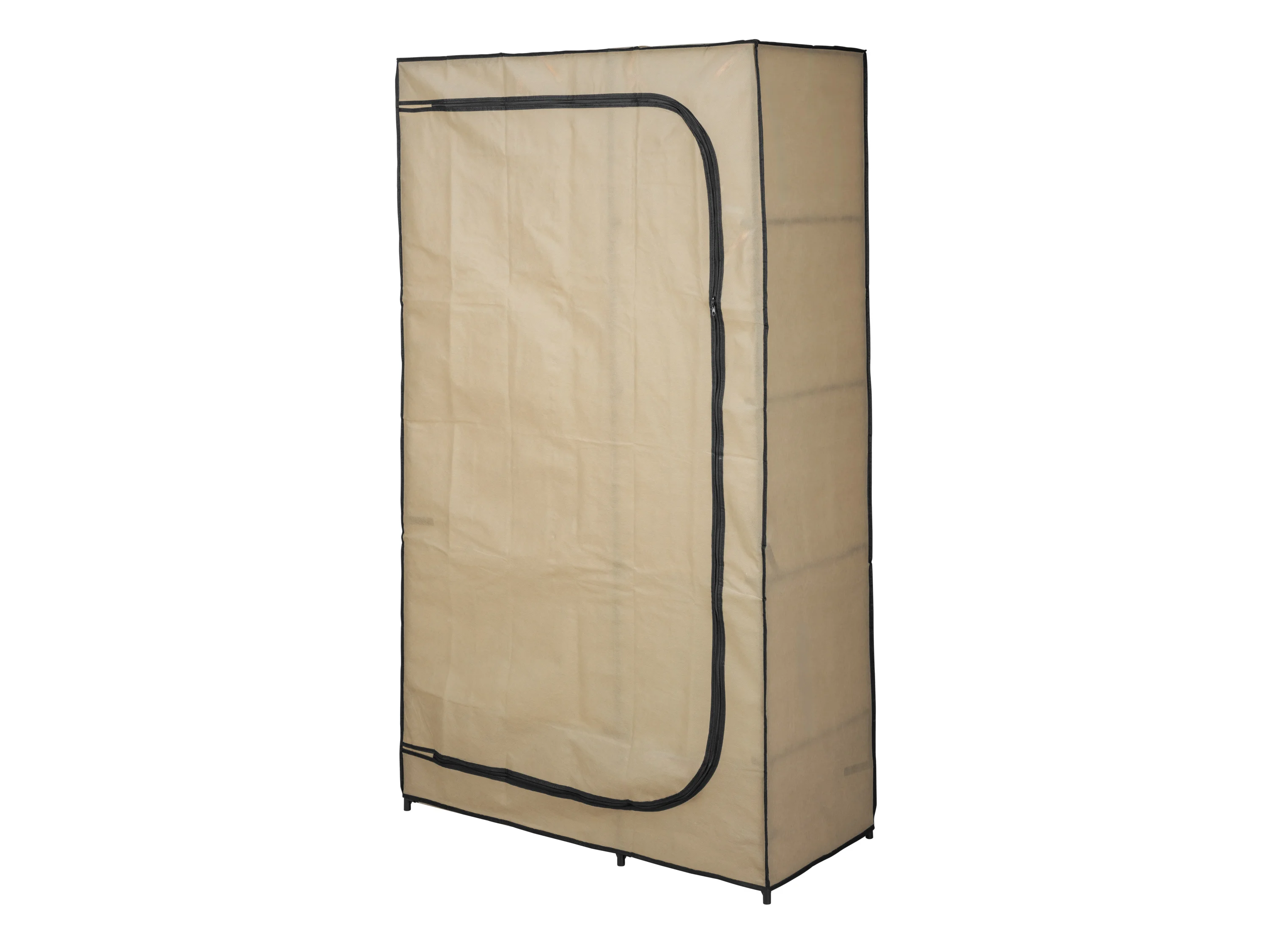 LIVARNO® Textilkleiderschrank, anthrazit, beige – Bild 3 von 4