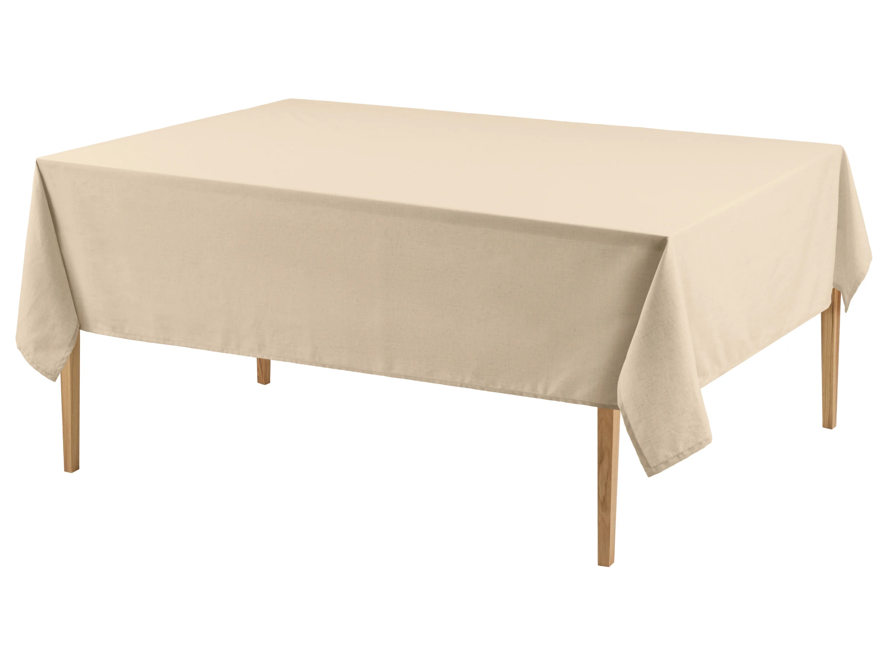 LIVARNO® Tischdecke mit Leinen, 140 x 240 cm (Beige) – Bild 4 von 4