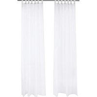 LIVARNO® Vorhangschal-Set, 2-teilig (Weiß)
