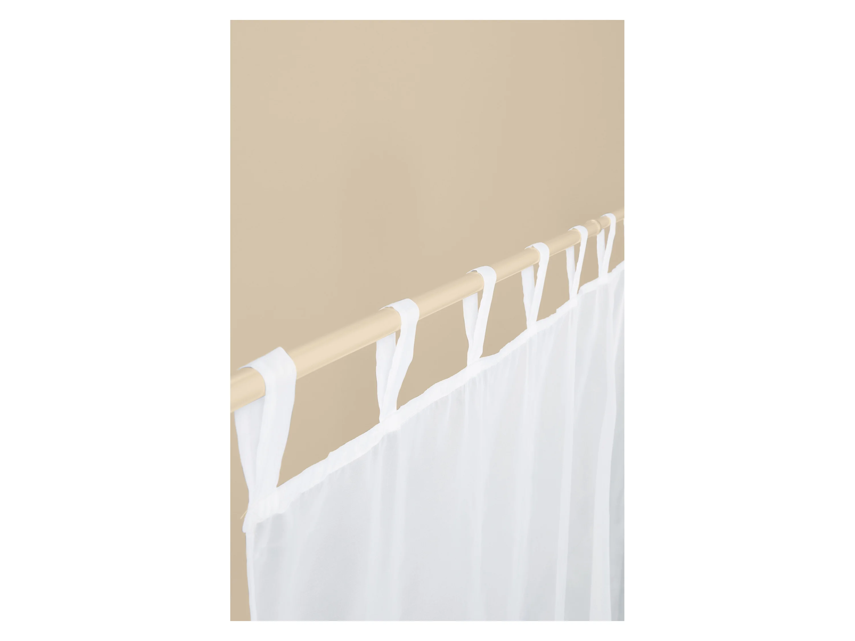 LIVARNO® Vorhangschal-Set, 2-teilig (Weiß) – Bild 4 von 4