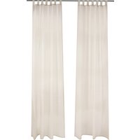 LIVARNO® Vorhangschal-Set, 2-teilig (Beige)