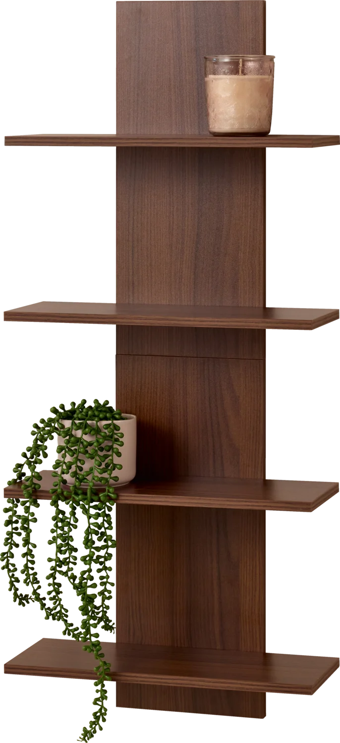 LIVARNO® Wandregal, Holz Dekor Eiche (Wandregal 4 Böden) – Bild 2 von 4