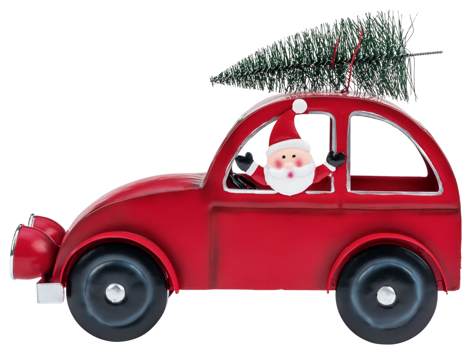 LIVARNO® Weihnachtsdekoration Auto, Santa Schild, Stop Schild Metall LED – Bild 3 von 4