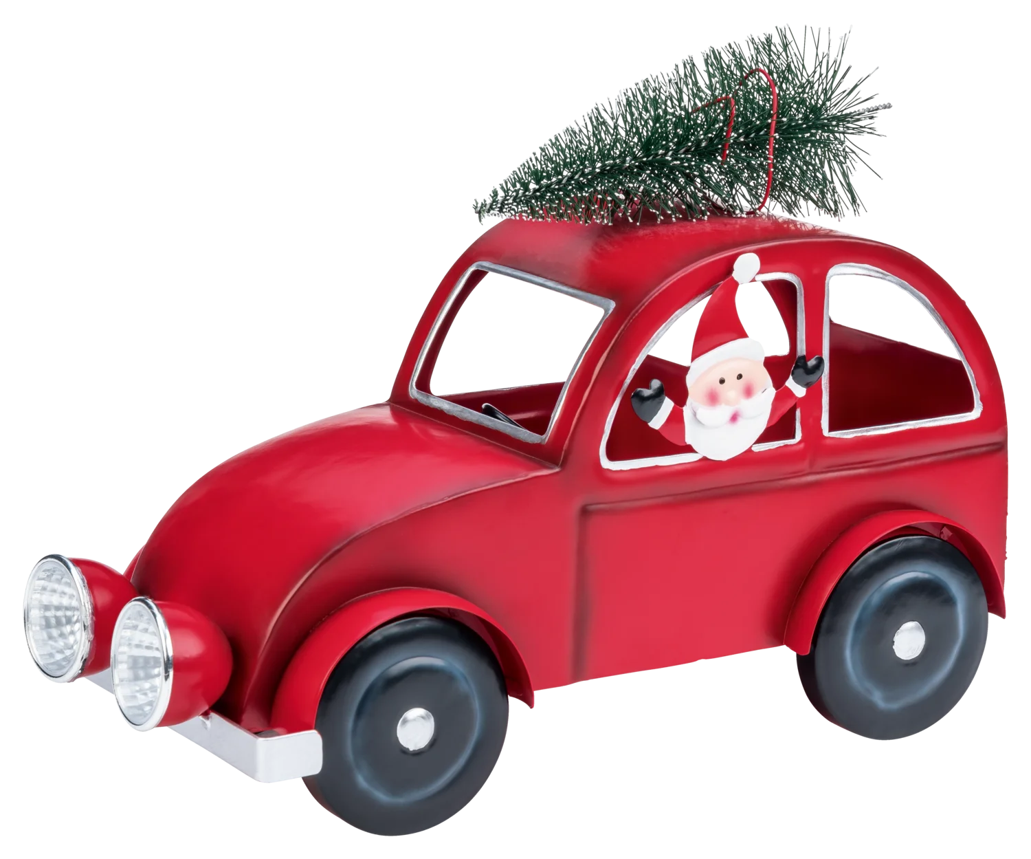 LIVARNO® Weihnachtsdekoration Auto, Santa Schild, Stop Schild Metall LED – Bild 4 von 4