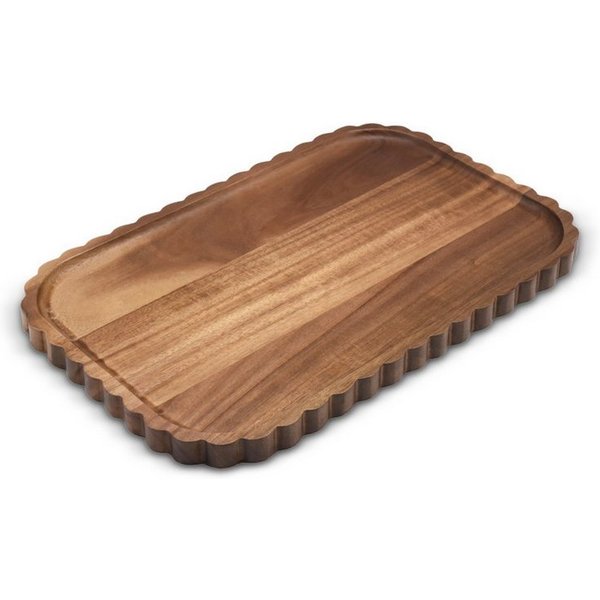 Livenza Servierschale Akazienholz Servierplatte Flori, Akazienholz, (1-tlg)