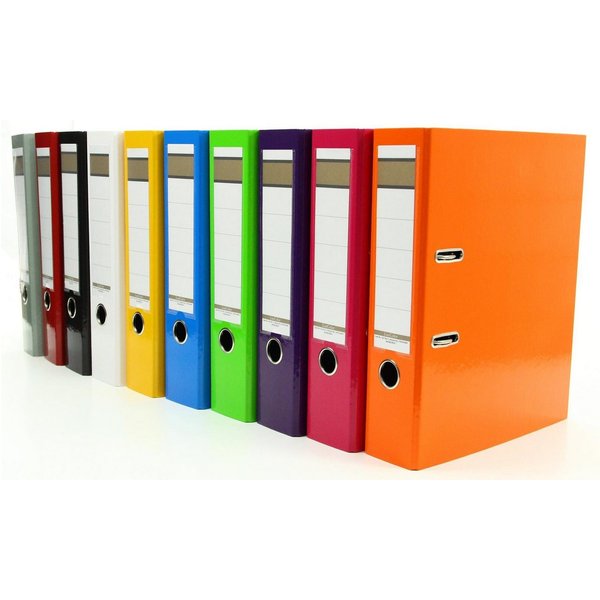 Livepac Office Aktenordner 10x Livepac Caribic Glanz-Ordner / DIN A4 / 75mm breit / 10 verschiede