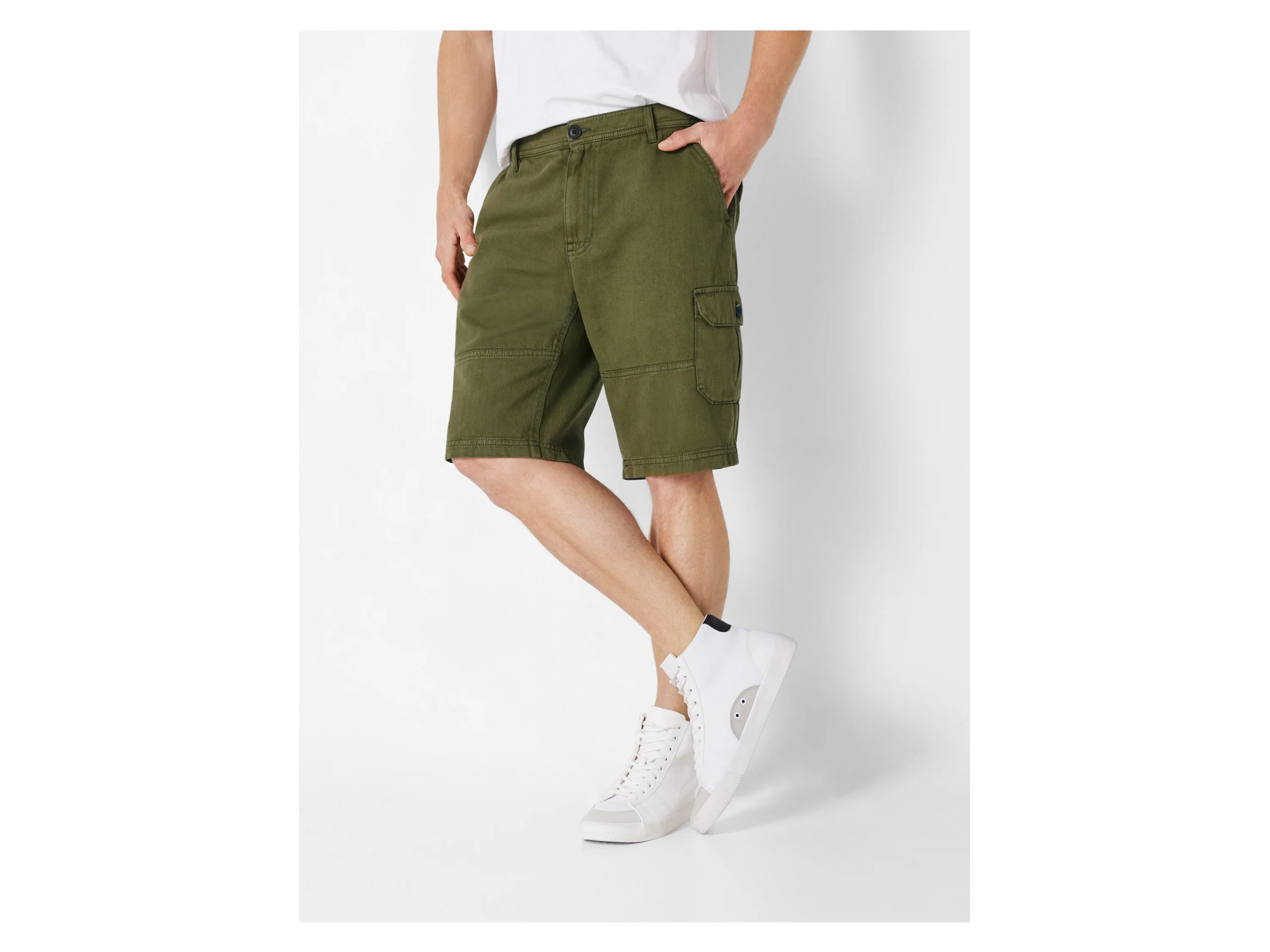 LIVERGY® Herren Cargo Bermuda (Olive, 52) – Bild 2 von 4