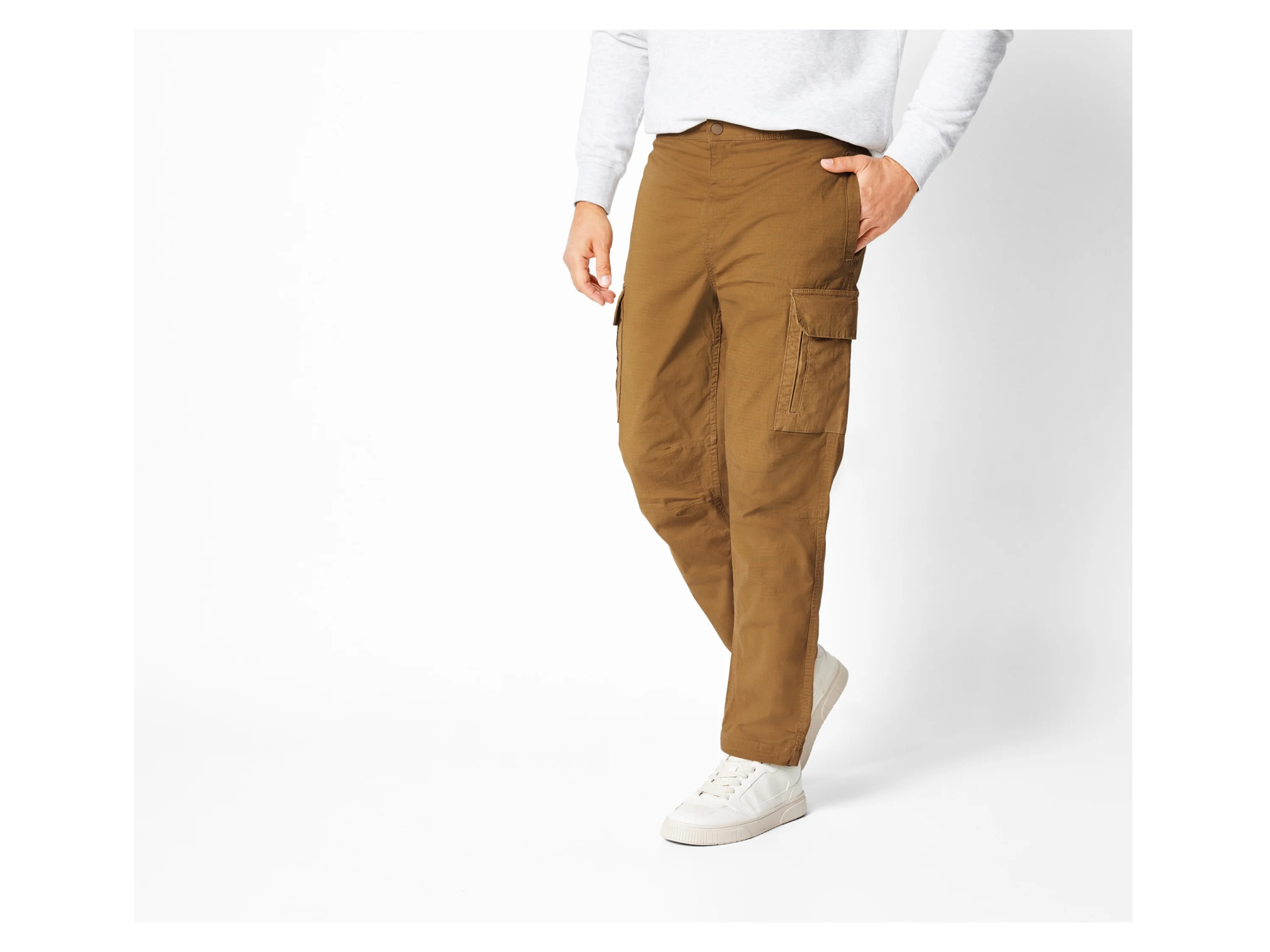 LIVERGY® Herren Cargohose (Braun, XL (56/58)) – Bild 2 von 4