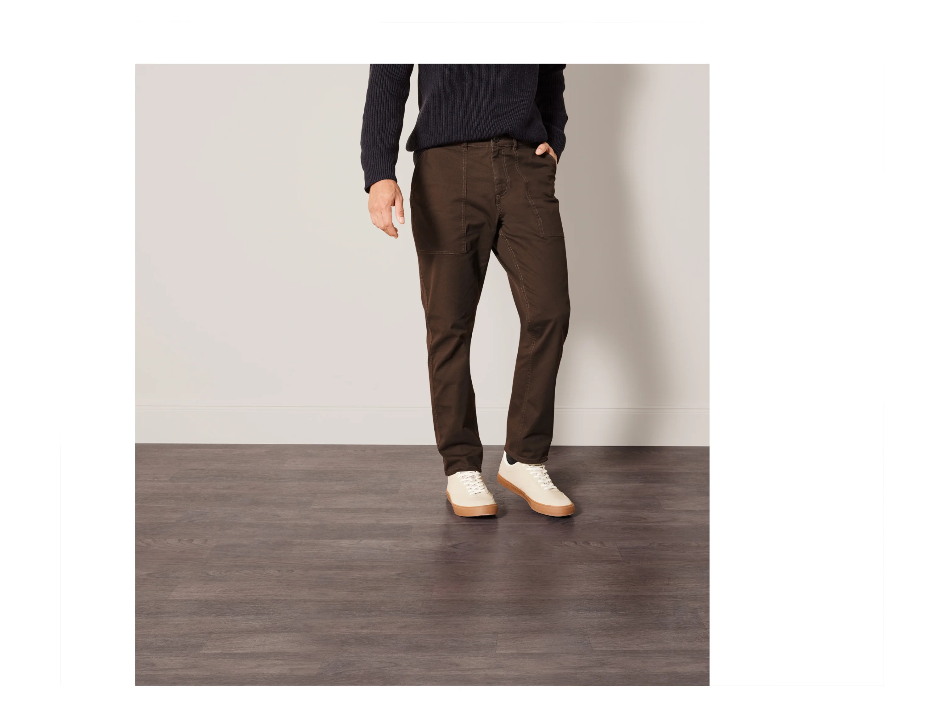LIVERGY® Herren Hose (Braun, 56) – Bild 2 von 3