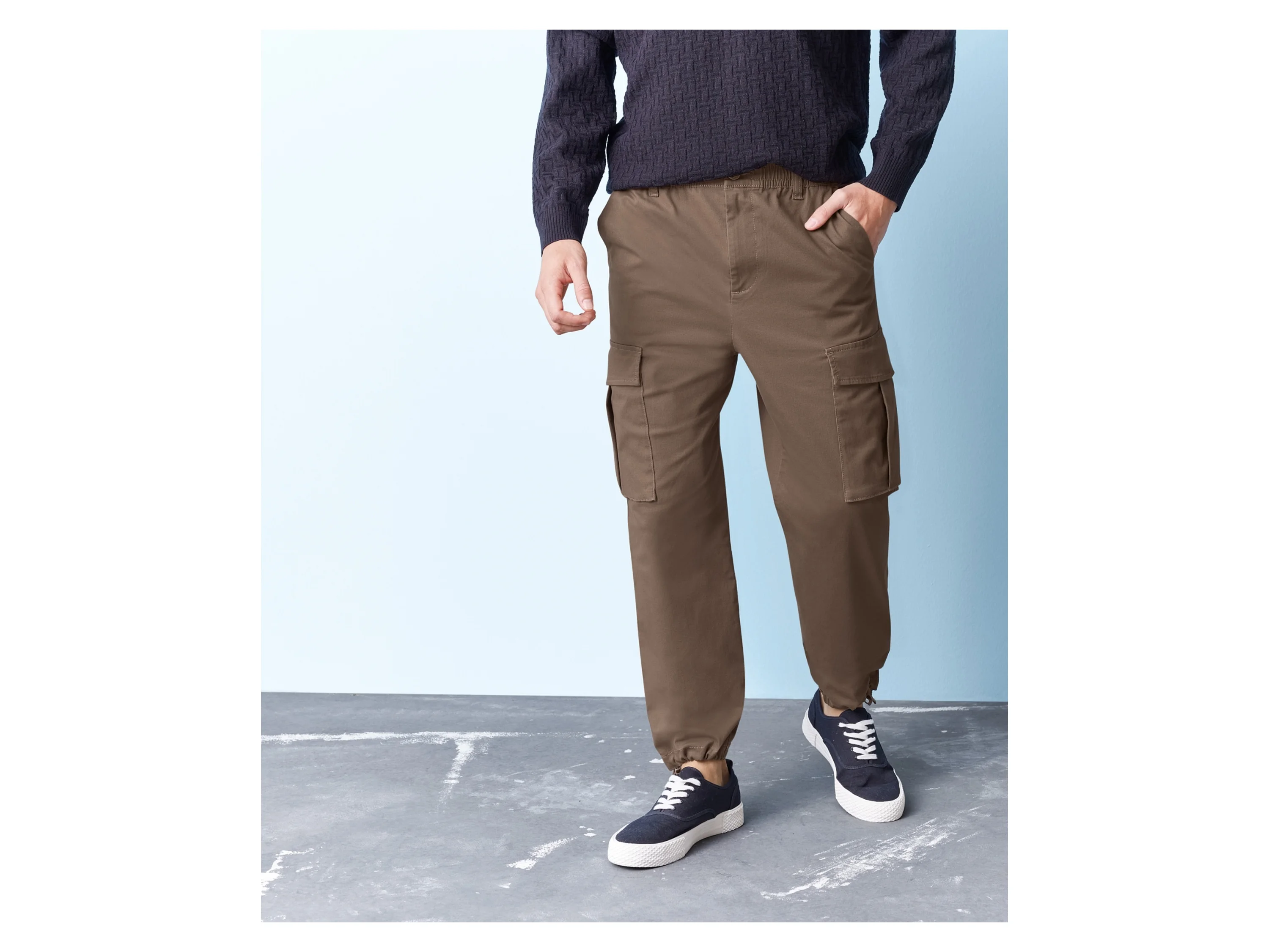 LIVERGY® Herren Hose Cargo (Braun, M (48/50)) – Bild 2 von 4