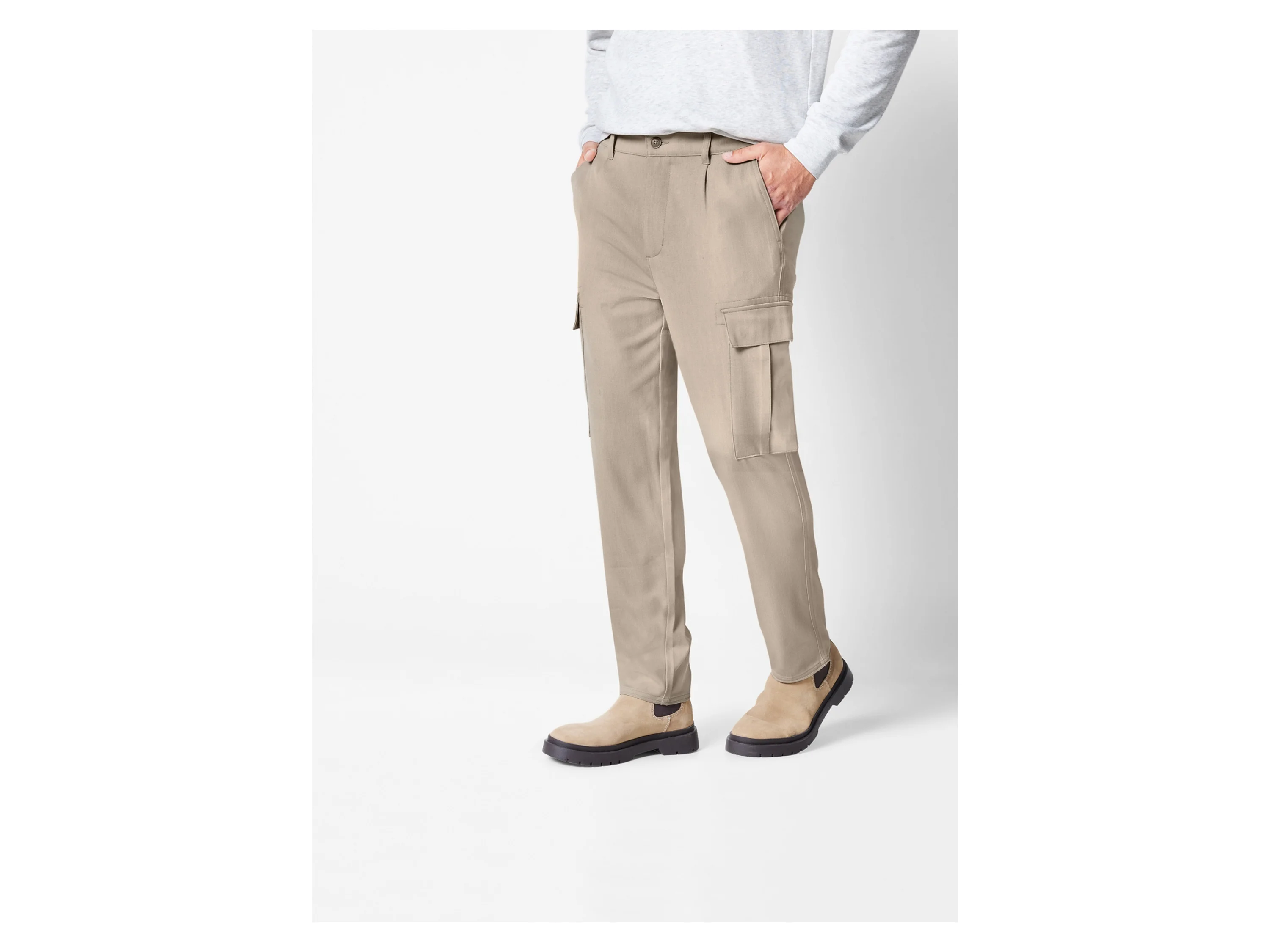 LIVERGY® Herren Hose Cargo (Hellbraun, S (44/46)) – Bild 2 von 4