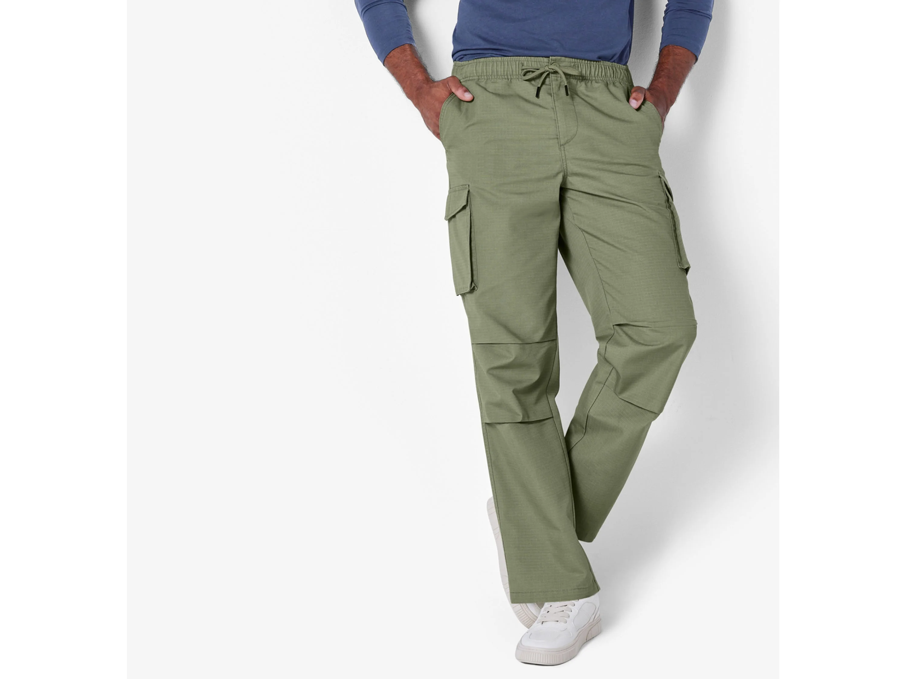 LIVERGY® Herren Hose Cargo (Khaki, L (52/54)) – Bild 2 von 4