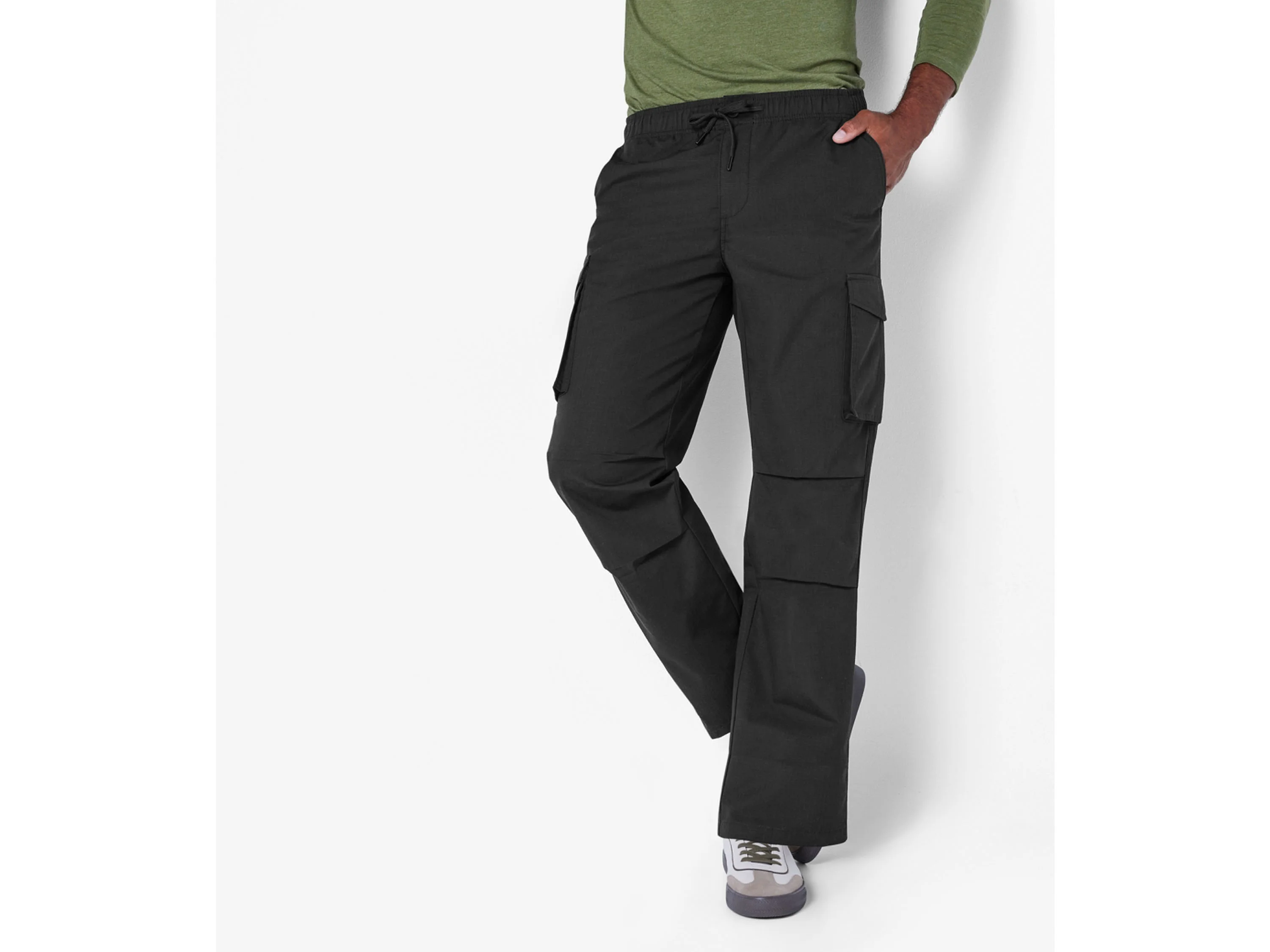 LIVERGY® Herren Hose Cargo (Schwarz, L (52/54)) – Bild 2 von 4